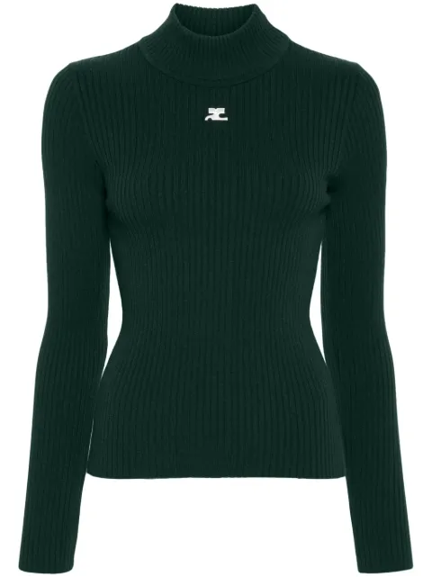 Courrèges suéter de canalé Reedition