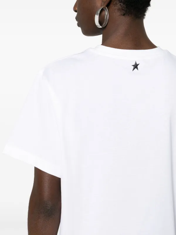 【関税込み】Mugler ホワイト ボンディングロゴ Tシャツ Mugler logo-print Cotton T-shirt | White | FARFETCH UK