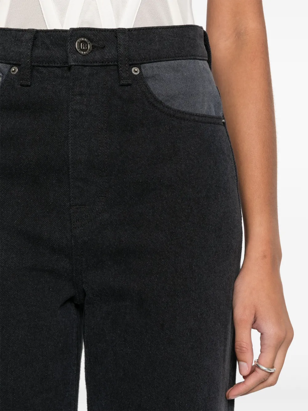 Affordable ROTATE BIRGER CHRISTENSEN two-tone tapered jeans Women