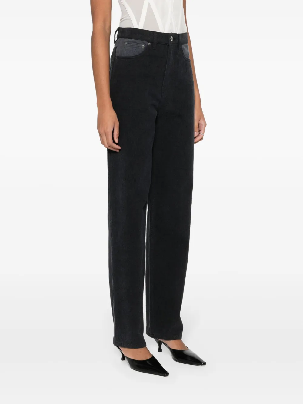 Affordable ROTATE BIRGER CHRISTENSEN two-tone tapered jeans Women