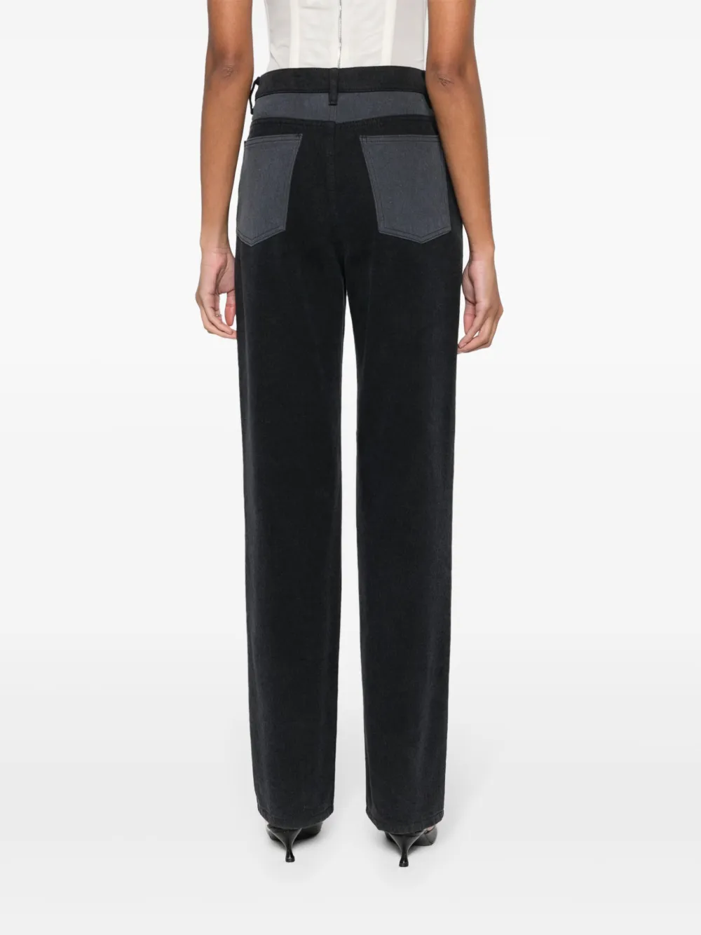 Affordable ROTATE BIRGER CHRISTENSEN two-tone tapered jeans Women