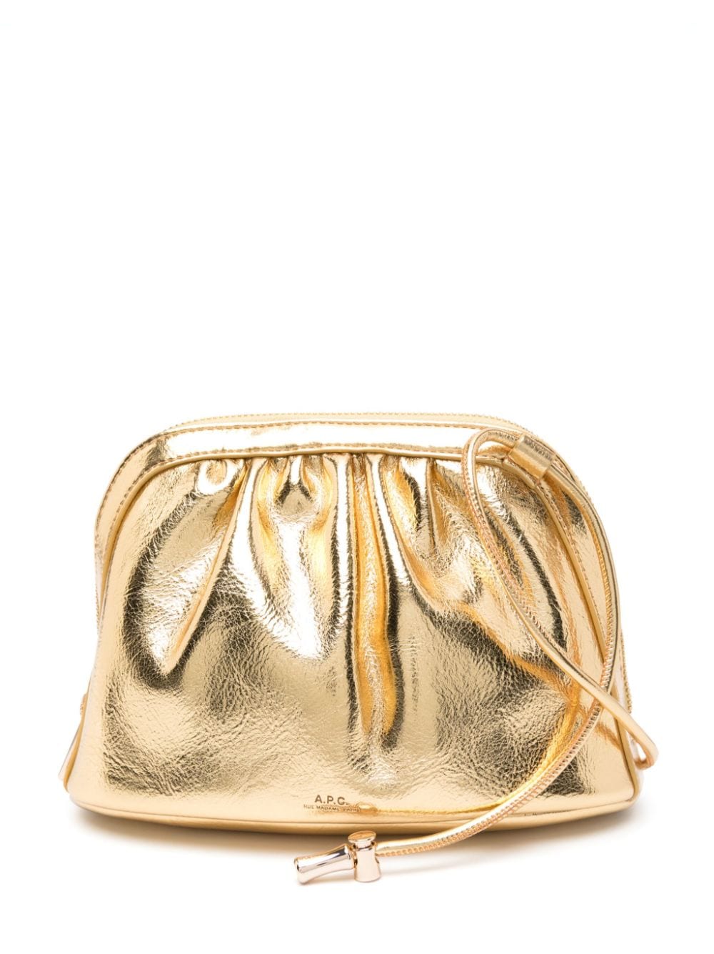 Apc Bourse Ninon Cross Body Bag In Gold