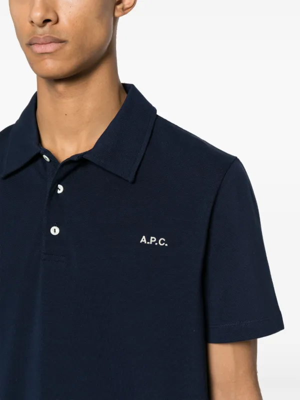 A.P.C. ロゴ ポロシャツ | ブルー | FARFETCH JP