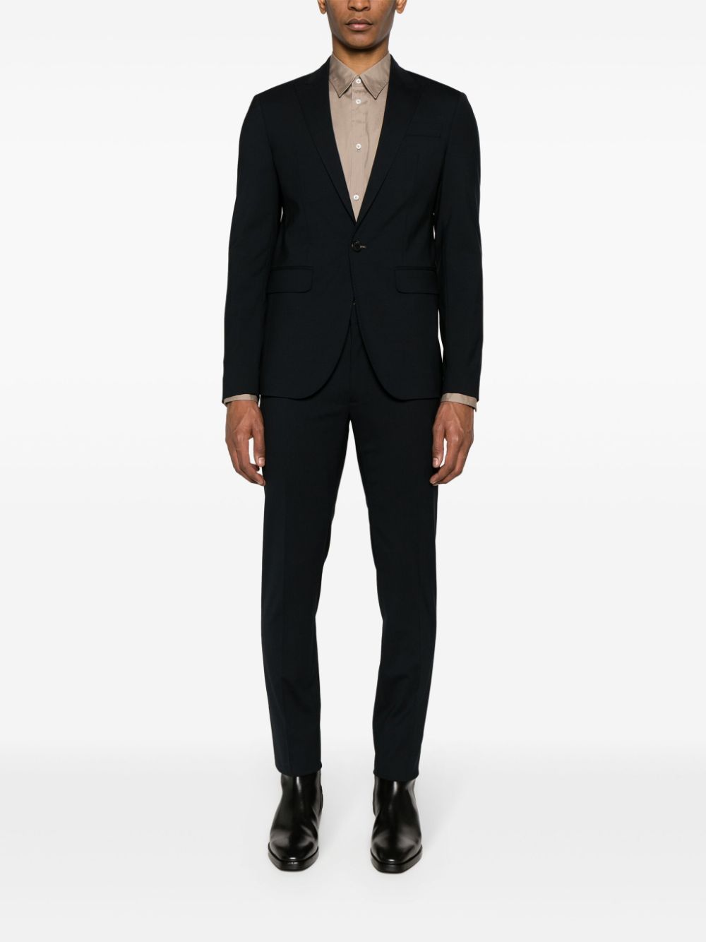 Shop Dsquared2 Virgin Wool Single-breasted Suit In Blue