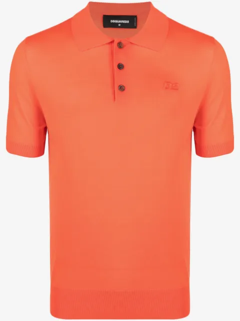 DSQUARED2 playera tipo polo con logo bordado