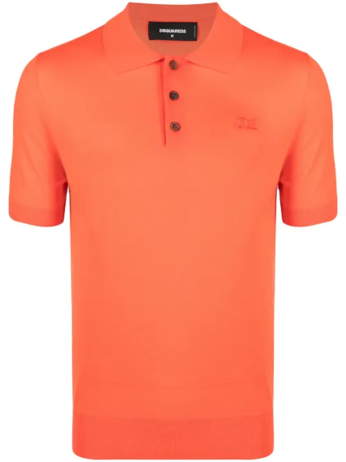 Polo en laine à logo brodé - DSQUARED2 - Modalova