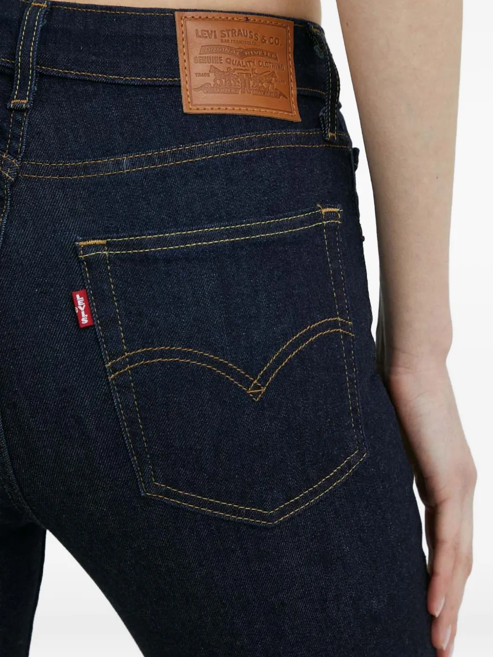 Levi's 721 High Rise Five-pocket Jeans In Blue