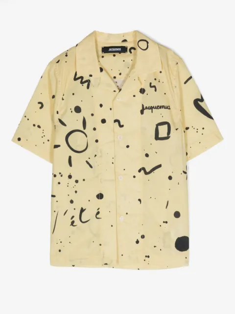 JACQUEMUS L'ENFANT Le Jean patterned cotton shirt
