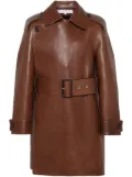 JW Anderson leather trench coat - Brown