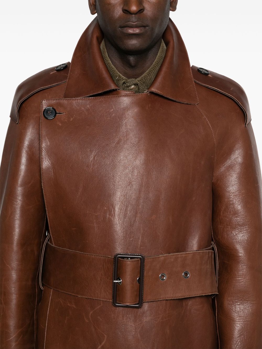 JW Anderson leather trench coat Men