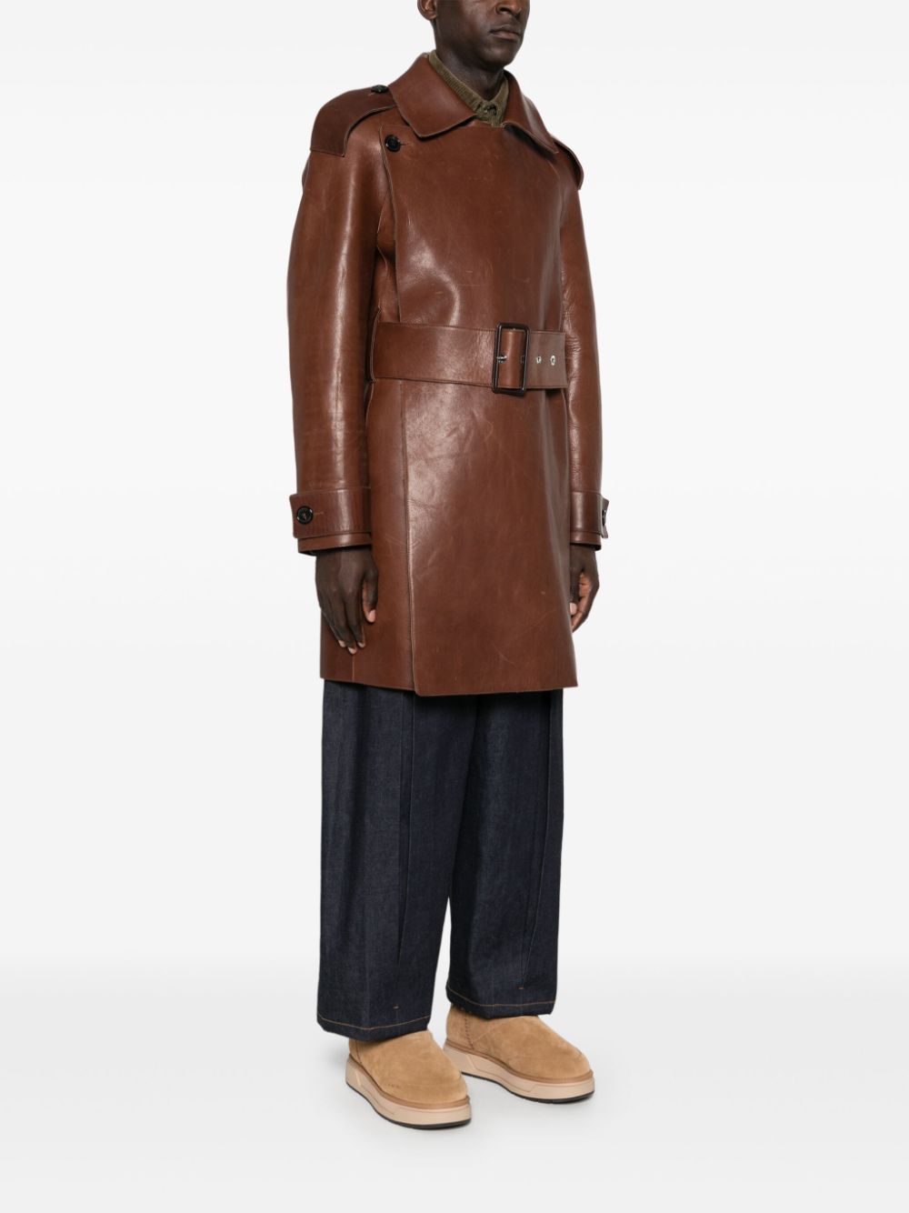 JW Anderson leather trench coat Men