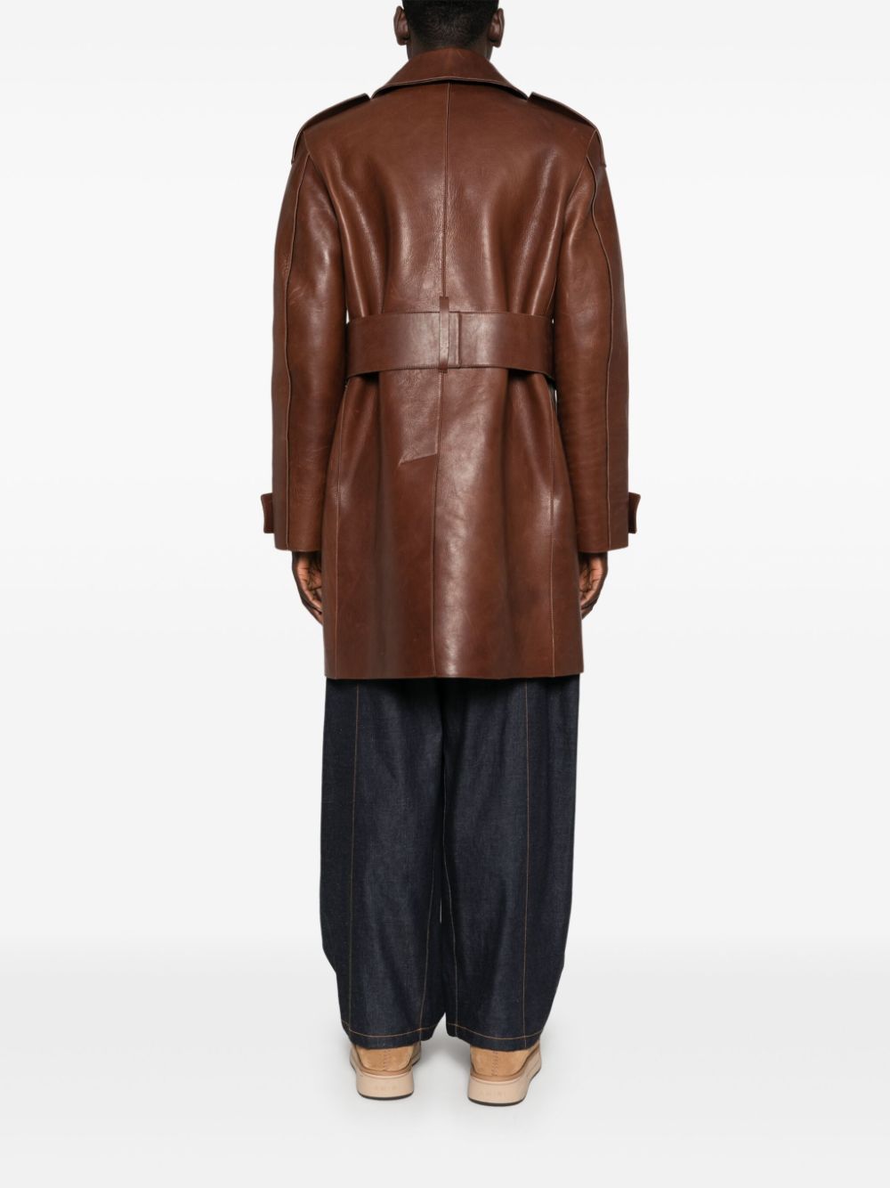 JW Anderson leather trench coat Men