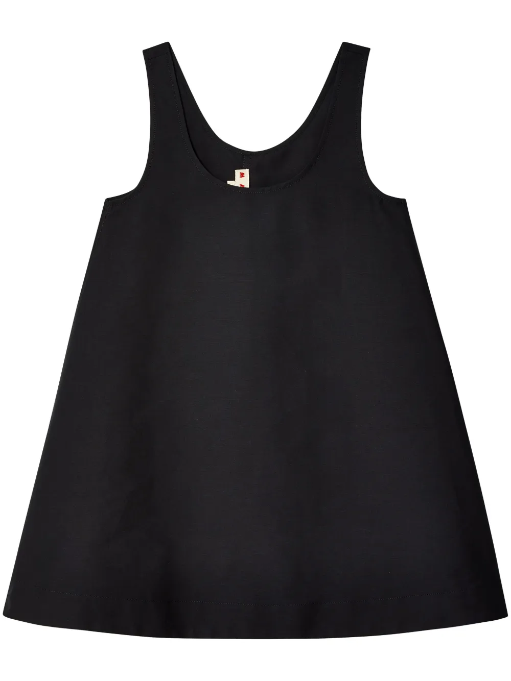 Shop Marni Sleeveless Cotton Minidress In Schwarz