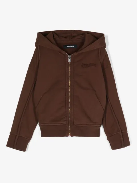 JACQUEMUS L'ENFANT Le Camargue cotton zip-up hoodie