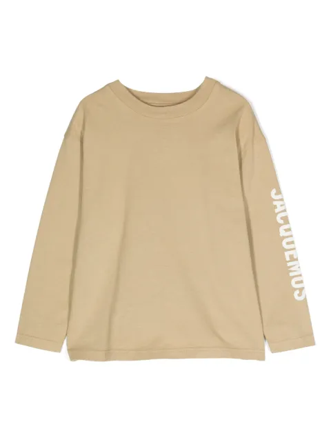 JACQUEMUS L'ENFANT logo-print long-sleeve T-shirt