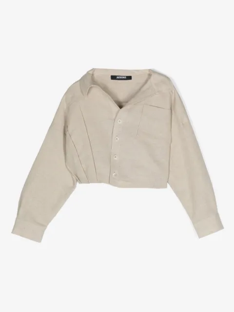 JACQUEMUS L'ENFANT Le Mejean linen-cotton shirt