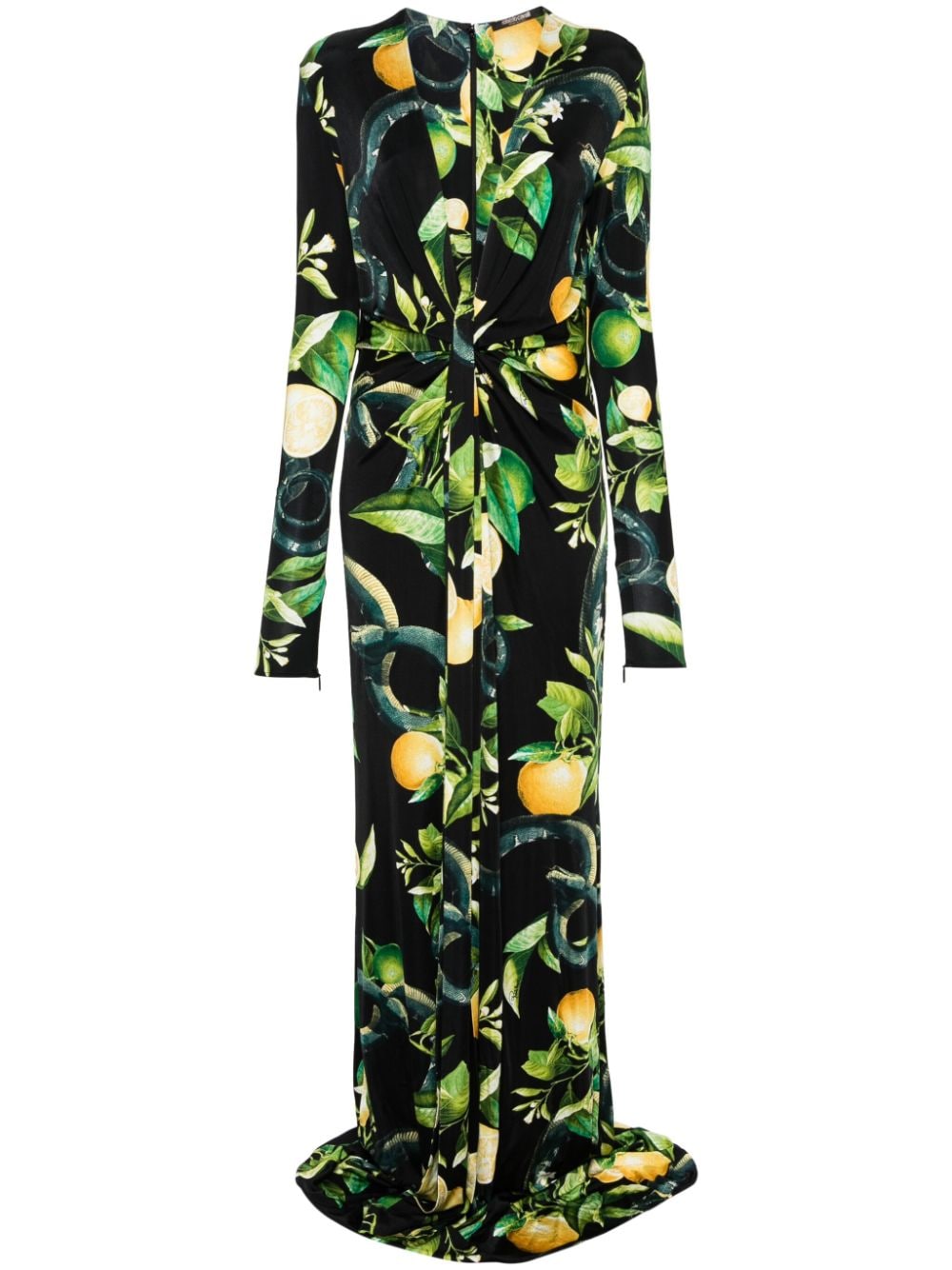Roberto Cavalli lemon-print Jersey Maxi Dress - Farfetch