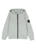 Stone Island Junior zipped cotton hoodie - Grey