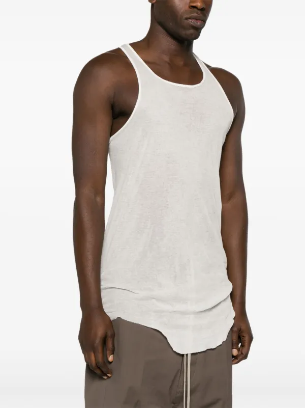 Rick Owens ロングライン タンクトップ | ホワイト | FARFETCH JP