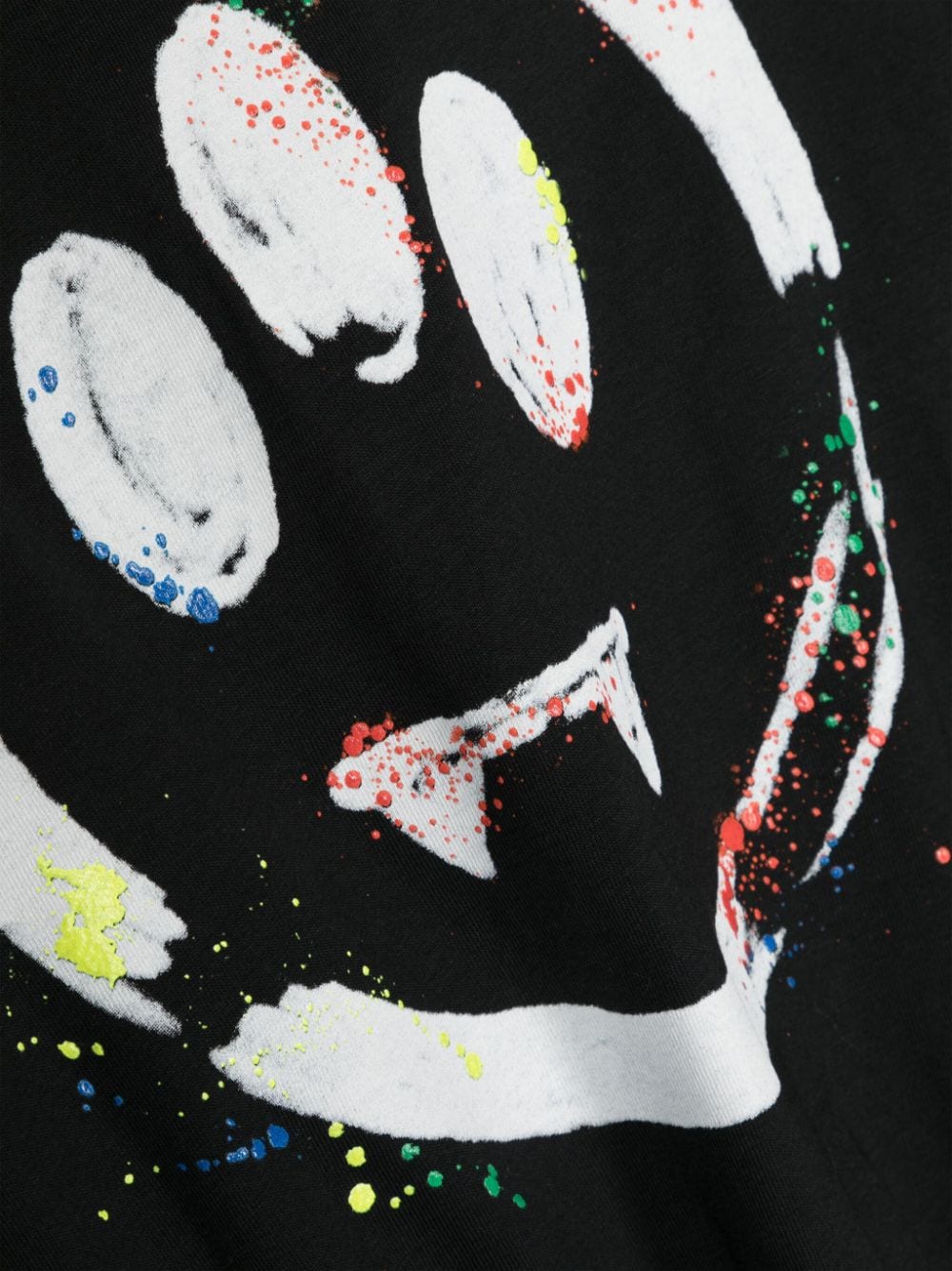 Shop Barrow Logo-print Paint-splatter T-shirt In Black