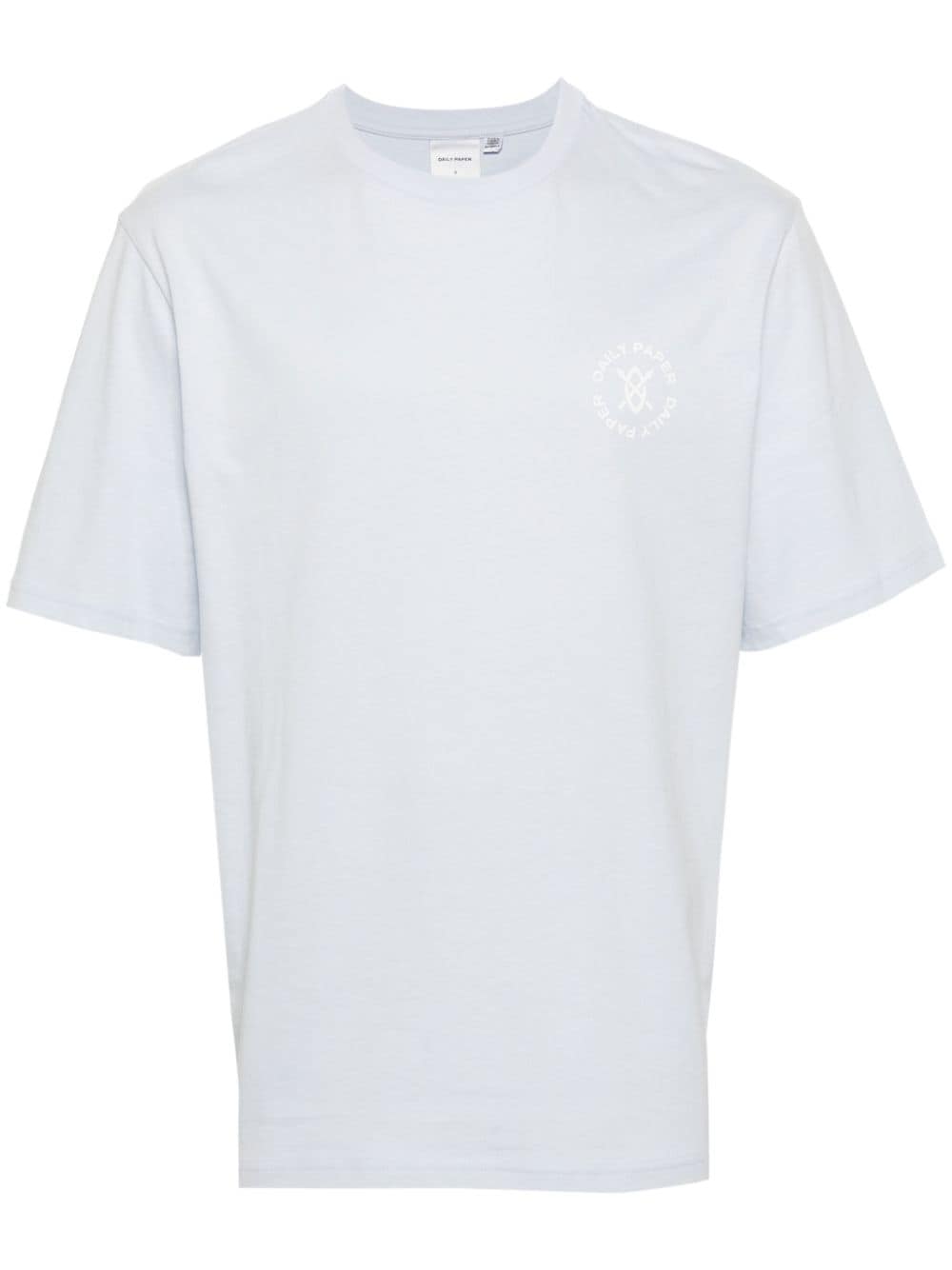 Shop Daily Paper Circle-print Cotton T-shirt In Blue