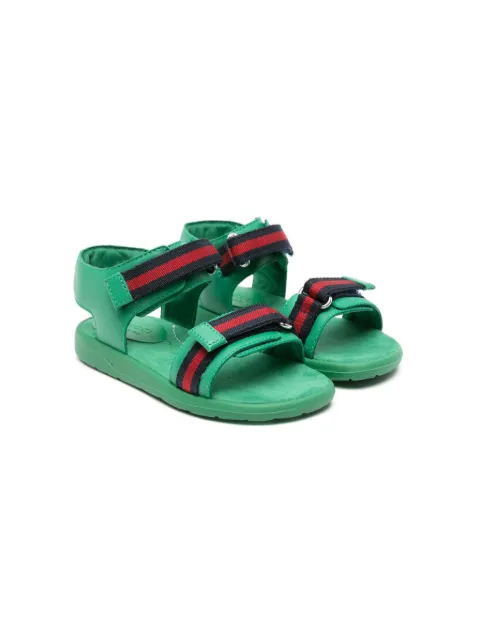 Gucci Kids sandalias con cierre autoadherente y detalle Web