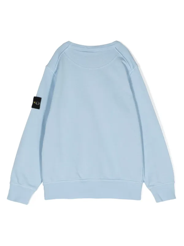 Stone Island Junior Compass patch Cotton Sweatshirt