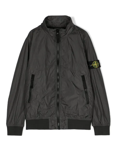 Stone Island Junior chamarra con distintivo Compass