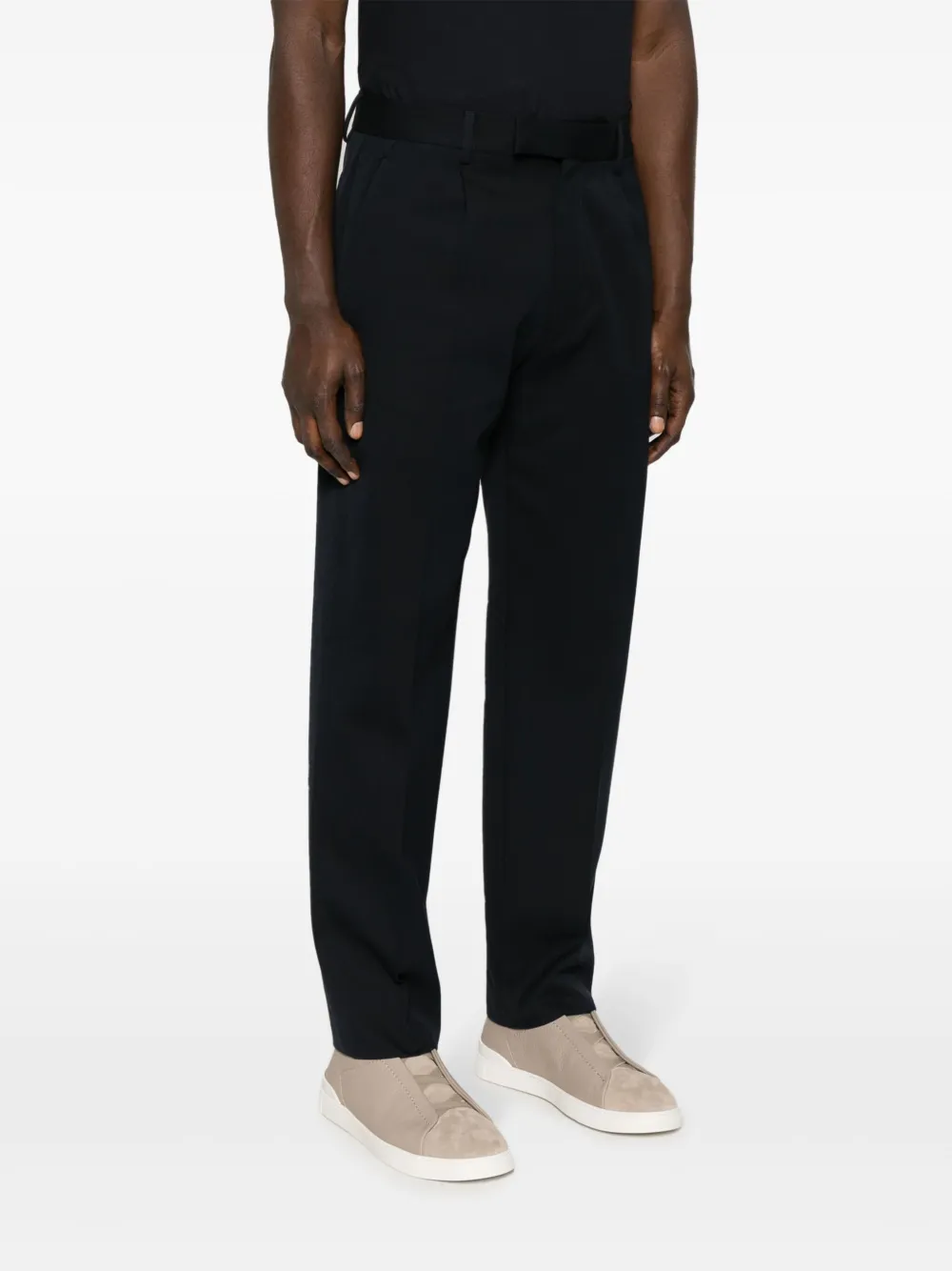 Zegna Pantalon met toelopende pijpen Blauw