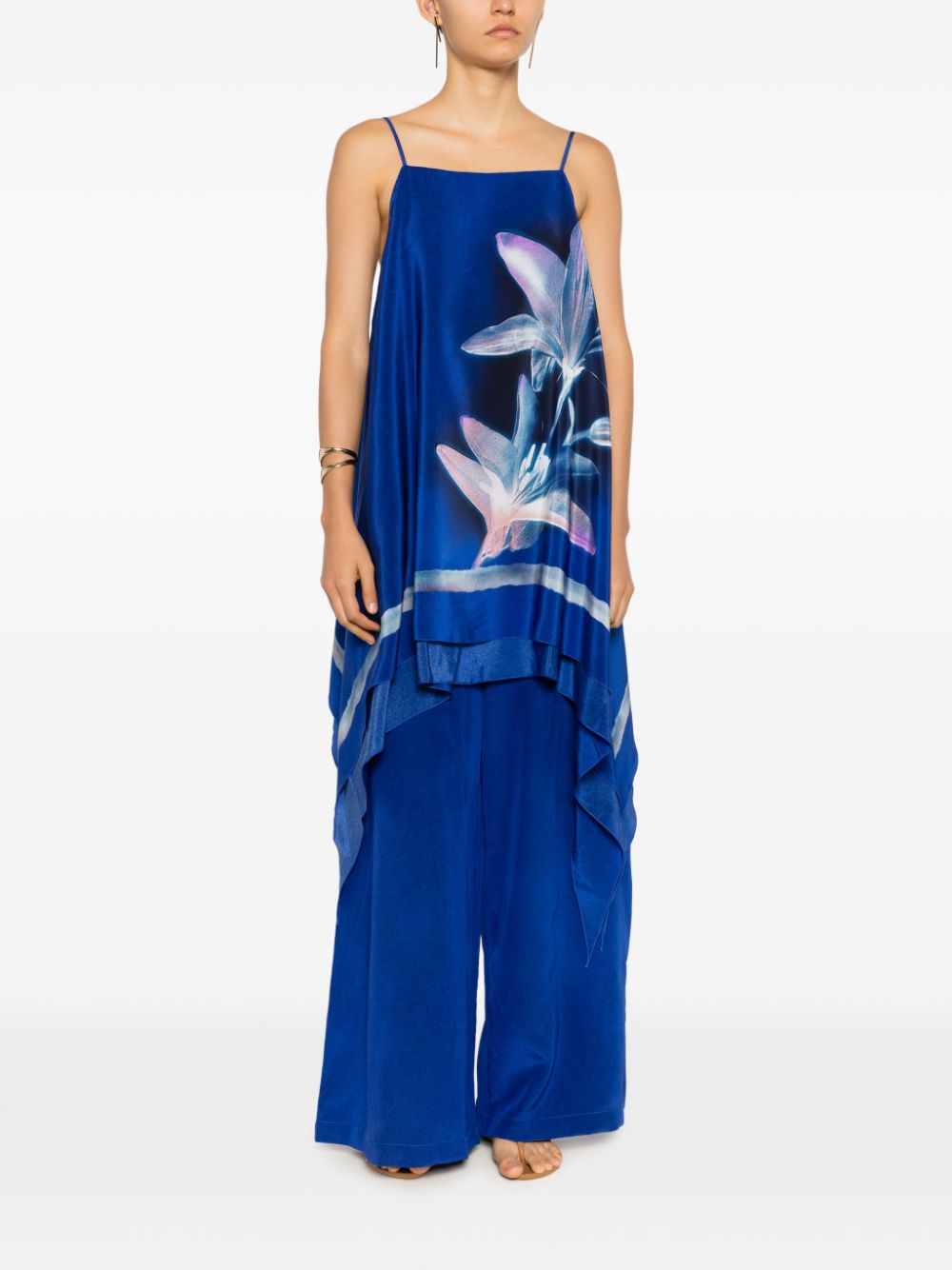 Lenny Niemeyer floral-print silk dress - Blue