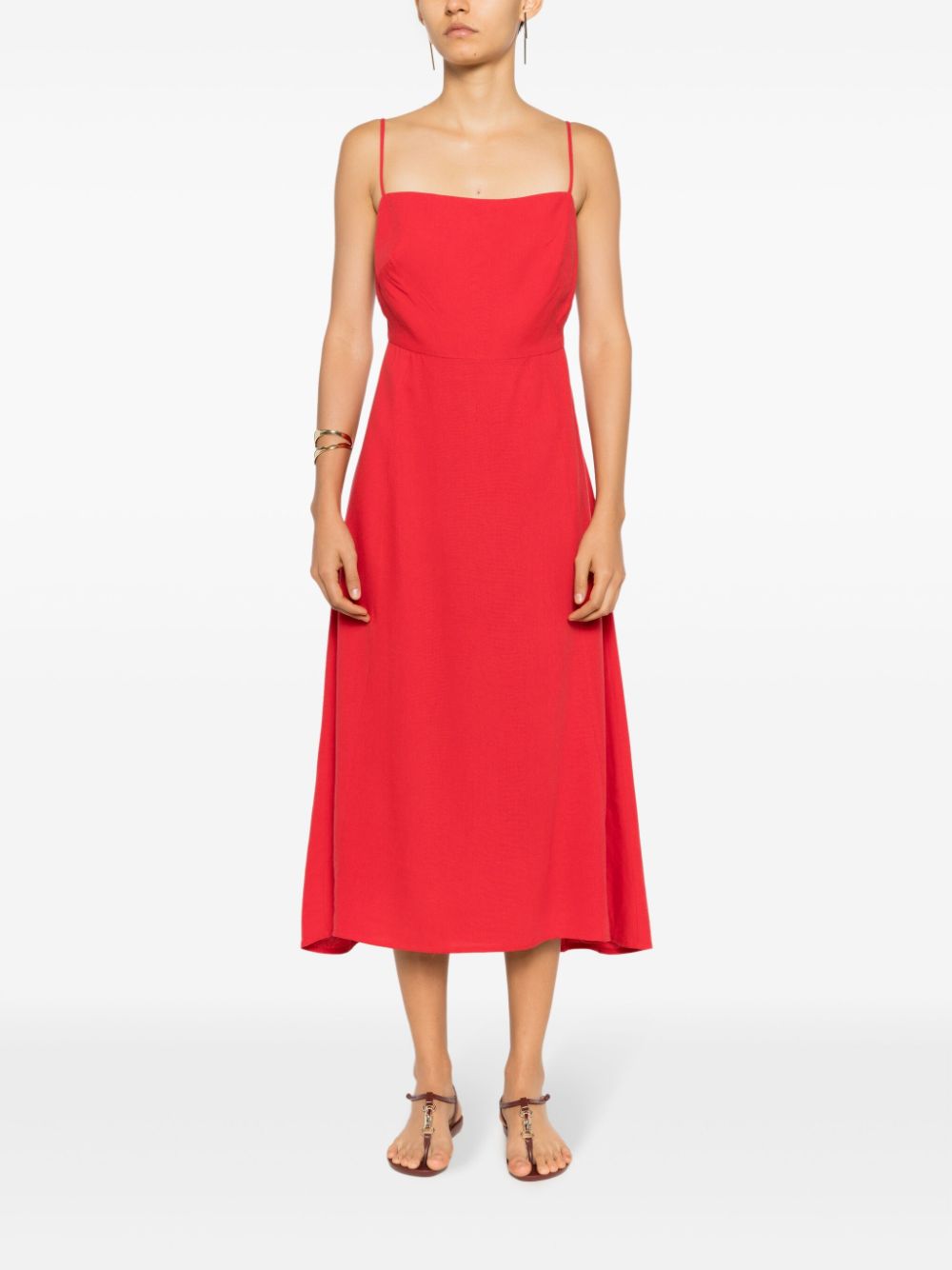 Lenny Niemeyer Midi-jurk met open rug - Rood