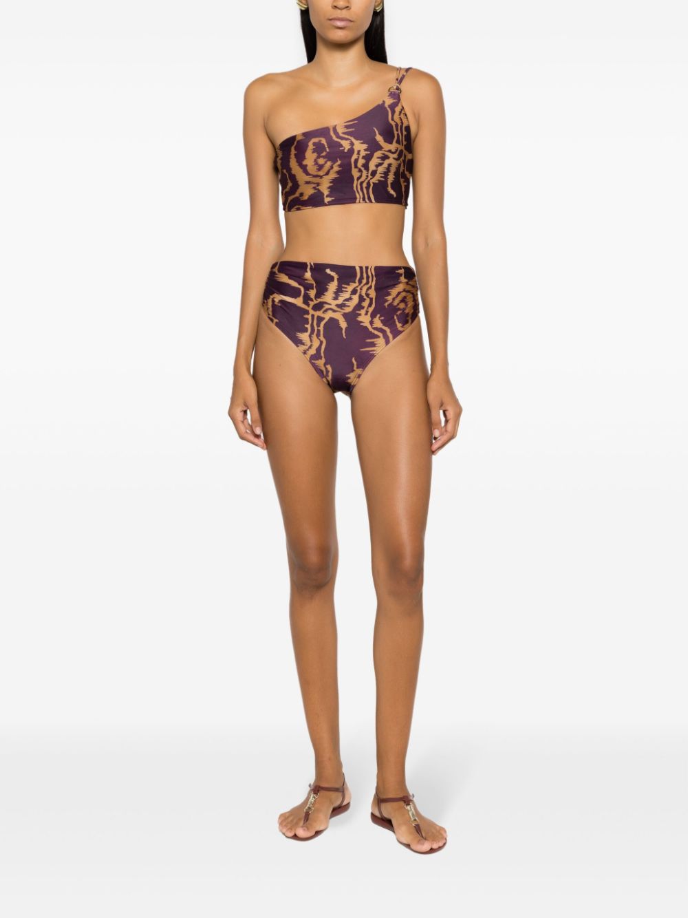 Lenny Niemeyer Asymmetrische bikinitop - Paars