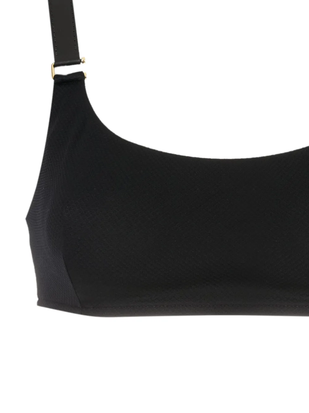 Lenny Niemeyer Diamond-pattern Bikini Top In Black