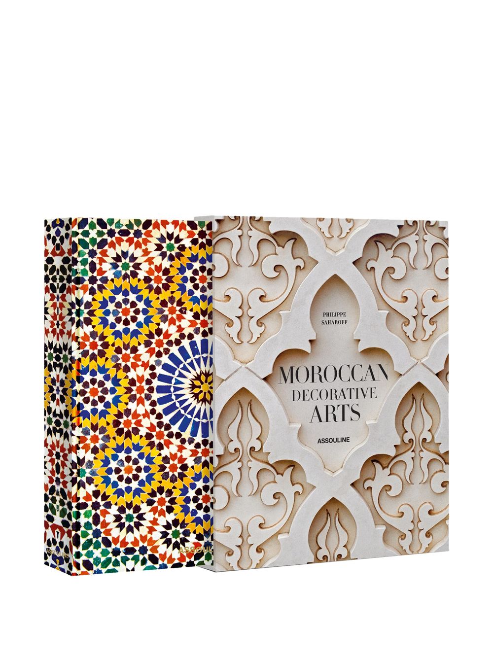 Shop Assouline Moroccan Decorative Arts By Philippe Saharoff Hardcover Book In Nude
