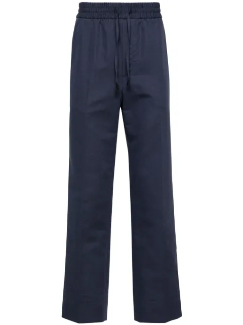 Brioni pantalones tapered con tiro medio