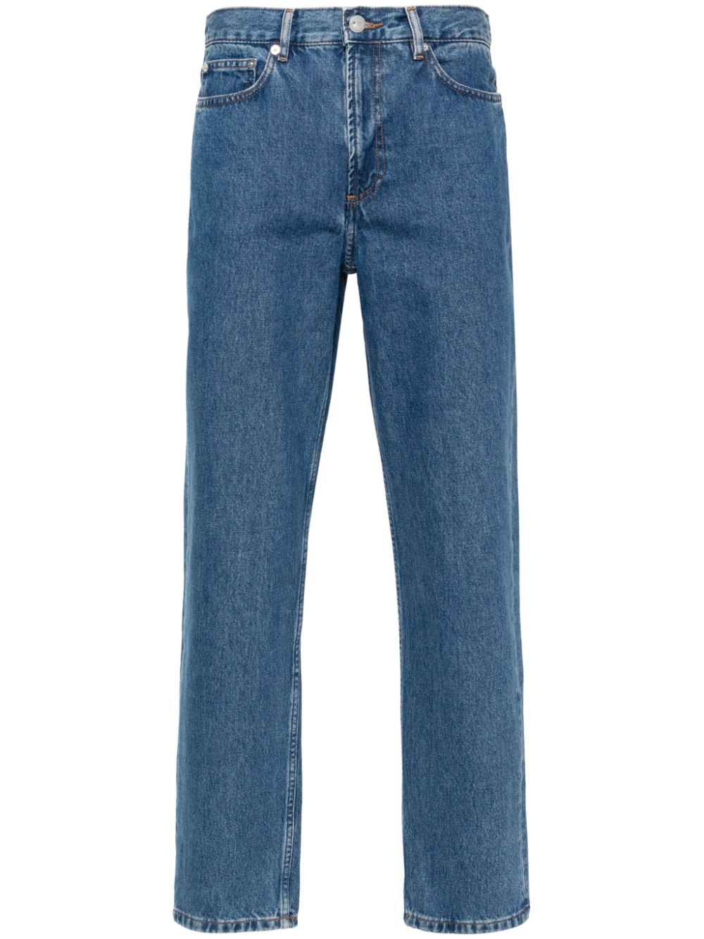 Shop Apc Jean Martin Straight-leg Jeans In Blue