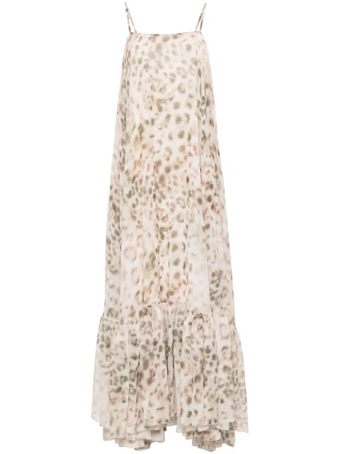 ROTATE BIRGER CHRISTENSEN Francisca animal-print maxi dress
