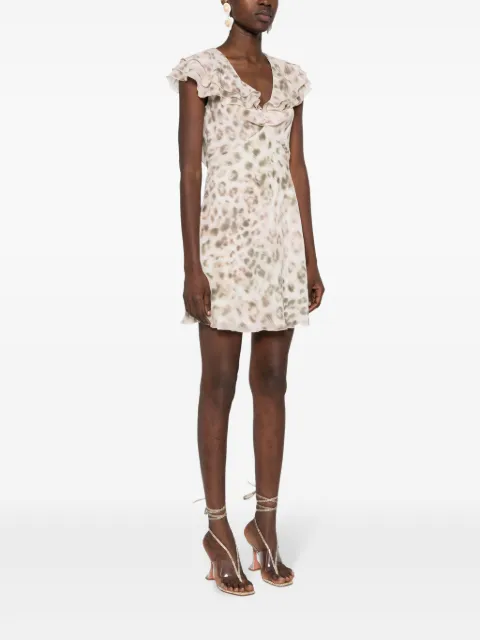ROTATE BIRGER CHRISTENSEN leopard-print mini dress 1121102930 - 2