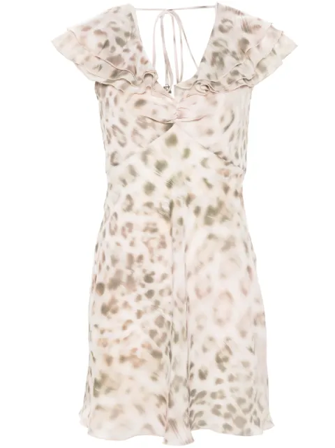 ROTATE BIRGER CHRISTENSEN leopard-print mini dress 1121102930 - 0