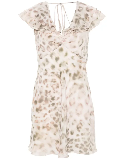 Robe courte à imprimé léopard - ROTATE BIRGER CHRISTENSEN - Modalova
