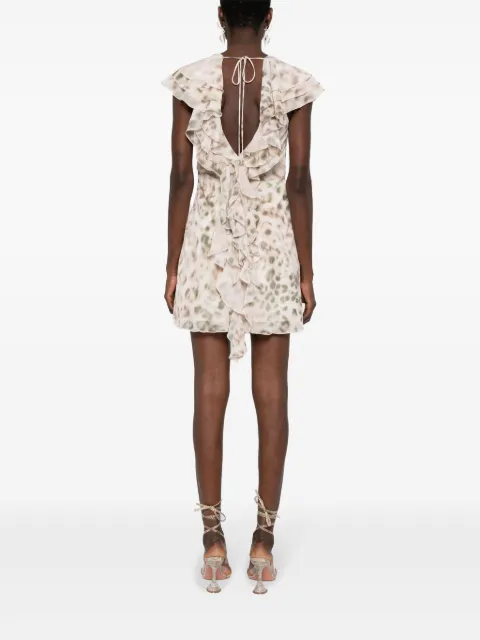 ROTATE BIRGER CHRISTENSEN leopard-print mini dress 1121102930 - 3