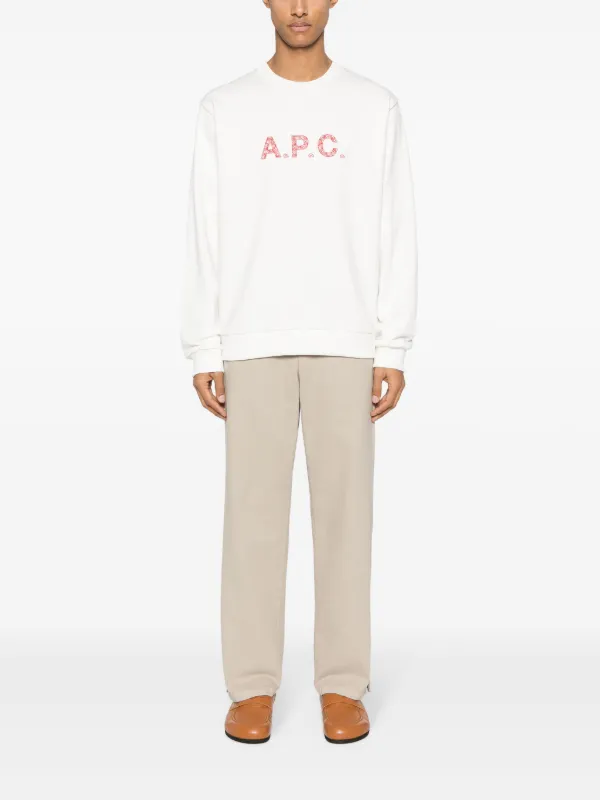 A.P.C. ロゴ スウェットシャツ | ホワイト | FARFETCH JP 