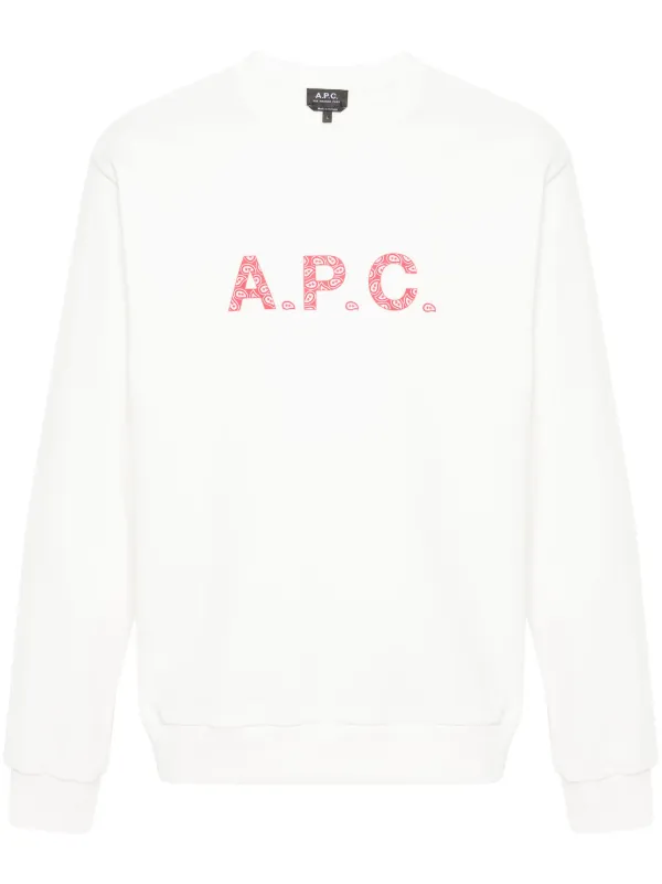 A.P.C. ロゴ スウェットシャツ | ホワイト | FARFETCH JP 