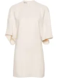 Stella McCartney Cape draped minidress - Neutrals