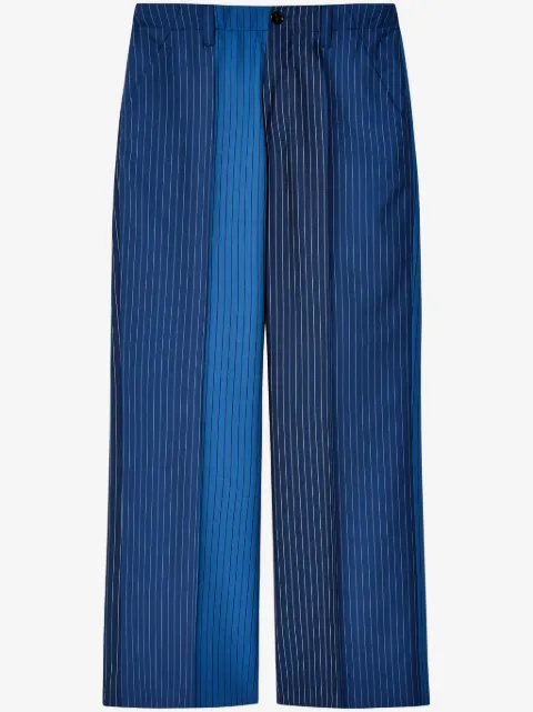 Marni striped straight trousers
