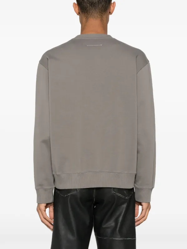 MM6 スウェット グレー MM6 Maison Margiela Rasterized Zip スウェットシャツ | グレー