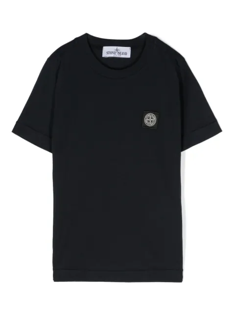 Stone Island Junior Compass-patch cotton T-shirt