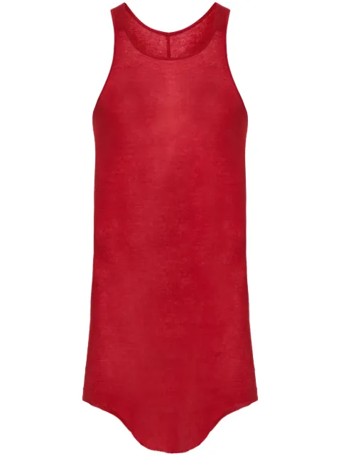 Rick Owens longline cotton tank top