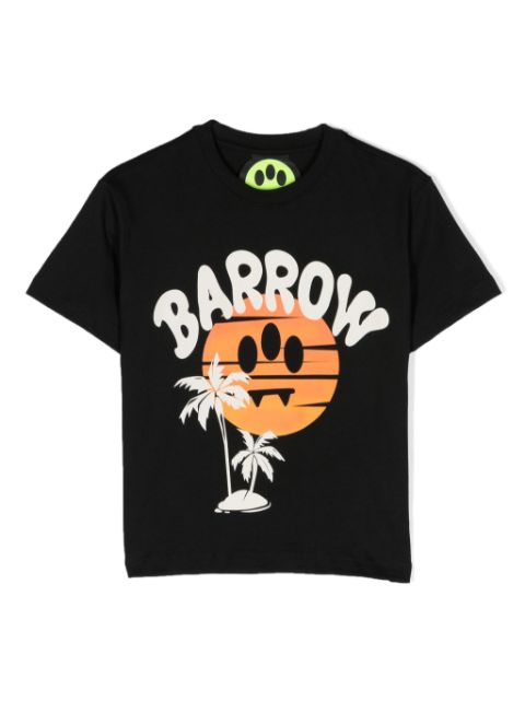 Barrow kids graphic-print cotton T-shirt