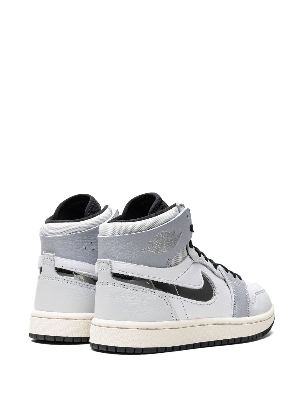 Shop Jordan Air  1 Zoom Cmft 2 "metallic Silver" Sneakers In Grau